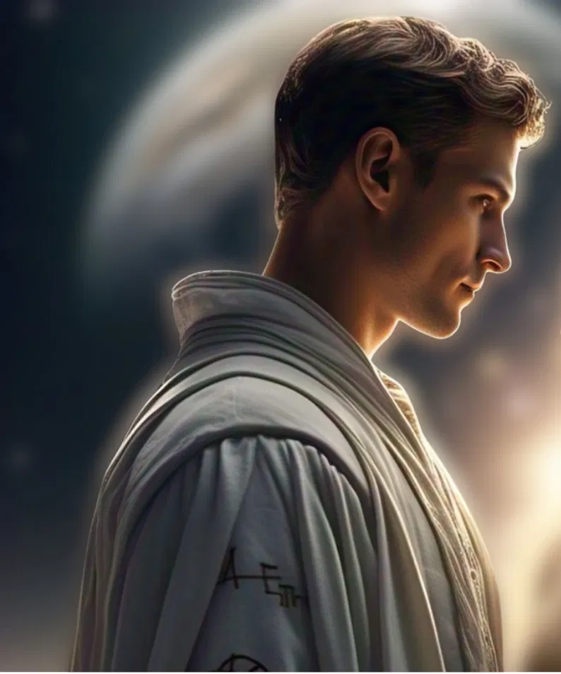 Man looking towards the horizon